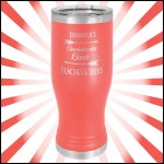 Custom Branded 20 oz Coral Stainless Steel Polar Camel Pilsner Vacuum Insulated Tumbler