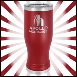 Custom Branded 20 oz Maroon Stainless Steel Polar Camel Pilsner Vacuum Insulated Tumbler