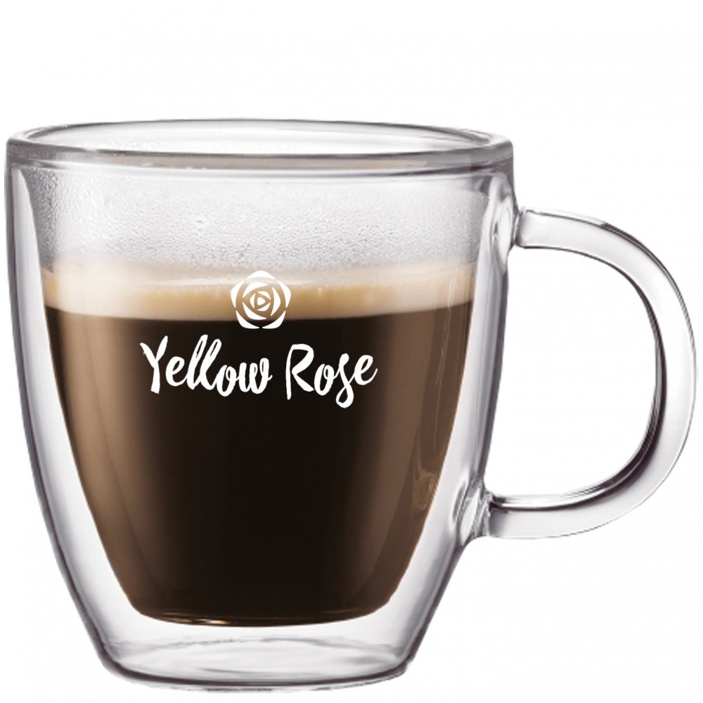 Bodum 10 oz. Double Wall Bistro Mug Logo Printed Bodum 10 oz. Double Wall Bistro Mug Logo Printed