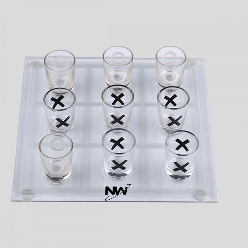 Drinking Game Glasses Set with Logo
