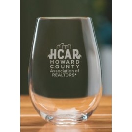 Personalized 18 Oz. Harmony Stemless White Wine Glass (Set Of 2)