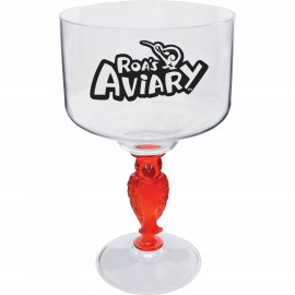 18 Oz. Novelty Stem Margarita Glass with Logo
