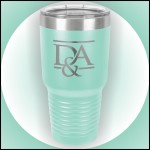 30 oz Teal Stainless Steel Polar Camel Vacuum Insulated Tumbler Logo Printed