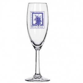 5.75 Ounce Libbey Napa Champagne Flute Glass with Logo