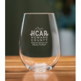 Customized 18 Oz. Harmony Stemless White Wine Glass  Customized 18 Oz. Harmony Stemless White Wine Glass