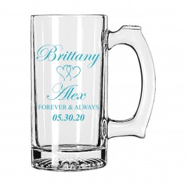 Custom 12.5 oz. Deco Glass Mug  Custom 12.5 oz. Deco Glass Mug