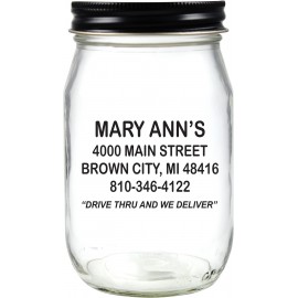 Custom 16 Ounce Drinking Jar  Custom 16 Ounce Drinking Jar