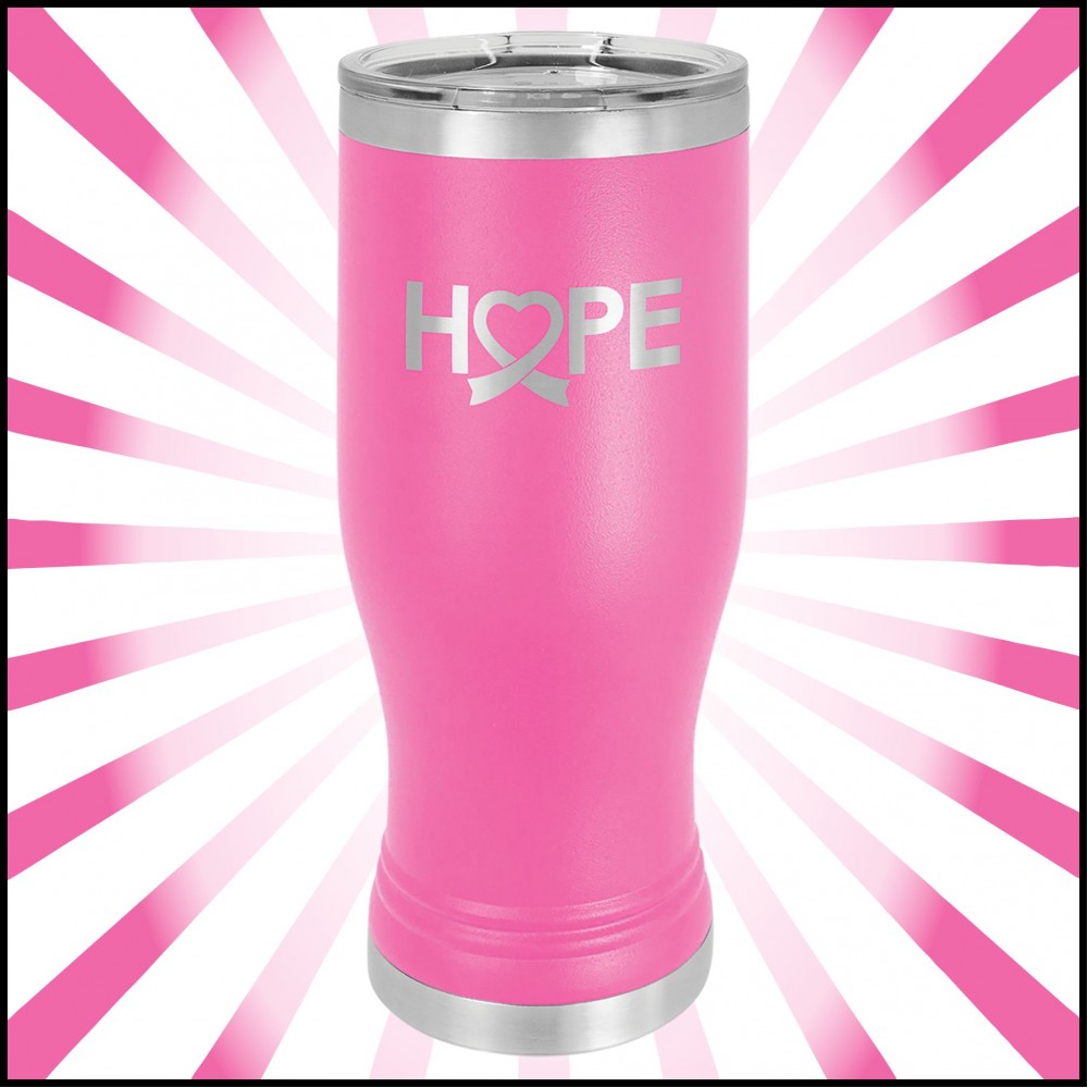 20 oz Pink Stainless Steel Polar Camel Pilsner Vacuum Insulated Tumbler Custom Printed 20 oz Pink Stainless Steel Polar Camel Pilsner Vacuum Insulated Tumbler Custom Printed
