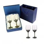 Logo Branded Crystal Enamel Wine Glass Goblet Gift Box