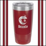 20 oz Maroon Stainless Steel Polar Camel Vacuum Insulated Tumbler Custom Imprinted