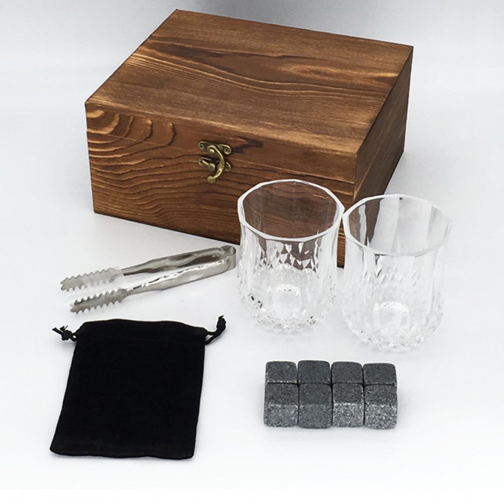 Custom Whiskey Stones and Glass Set Custom Whiskey Stones and Glass Set