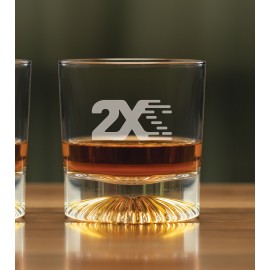 Customized 10 Oz. Halo Rocks Glass  Customized 10 Oz. Halo Rocks Glass