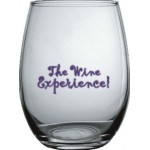 Customized 15oz Stemless White Wine Glass - Dishwasher Resistant - Precision Spot Color