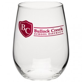 Logo Branded 17 oz. Stemless Wine Glass  Logo Branded 17 oz. Stemless Wine Glass