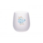 17 oz Frosted Stemless Wine Glass with Logo