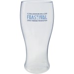 Logo Branded 16 Oz. Blow-Molded PVC Plastic Pilsner Glasses