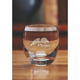 Personalized Ritz Barrel On the Rocks Glass  Personalized Ritz Barrel On the Rocks Glass