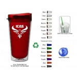 Custom Imprinted 16 Oz. Tritan Verano Translucent Double Wall Insulated Tumbler