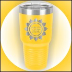 30 oz Yellow Stainless Steel Polar Camel Vacuum Insulated Tumbler Logo Printed