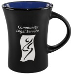 Logo Printed Slim Mug Two-Tone Matte - Country Blue