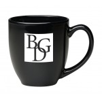 Personalized 16 oz. Black Bistro Mug