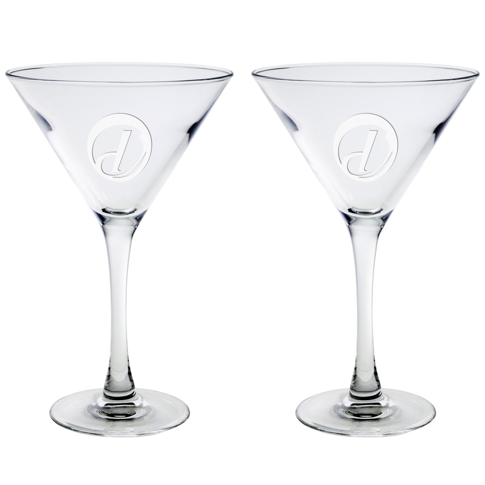 Customized 10 Oz. Set of Two Rothbury Martini Glasses