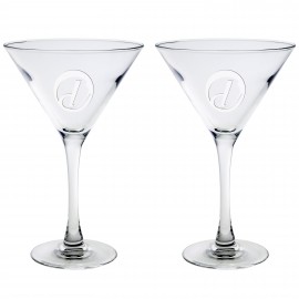 Customized 10 Oz. Set of Two Rothbury Martini Glasses