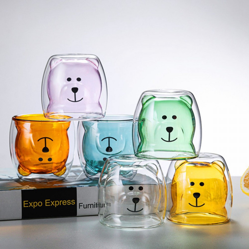 Promotional Old Fashioned Glasses Cute Bear Cups