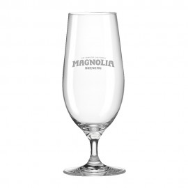 17oz. Stemmed Pilsner Glass with Logo