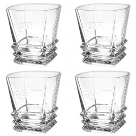 Customized Set of 4 Westgate Citadel Crystal Double Old Fashioned Tumbler (12 oz.)