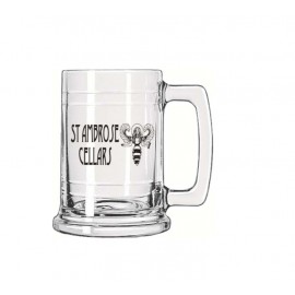 Logo Branded 15 Ounce Marine Glass Mug  Logo Branded 15 Ounce Marine Glass Mug
