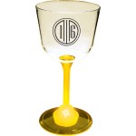 7 Oz. Wine Glass w/ Light Up Contrast Standard Stem with Logo