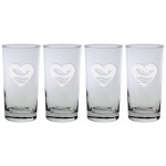 Custom Set of Four Skyline Classic Beverage Glass (13 Oz.)
