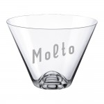 12oz. Drink Master Stemless Martini Glass with Logo