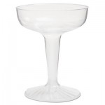 Custom Branded 4 Oz. 2-Piece Disposable Plastic Champagne Glass