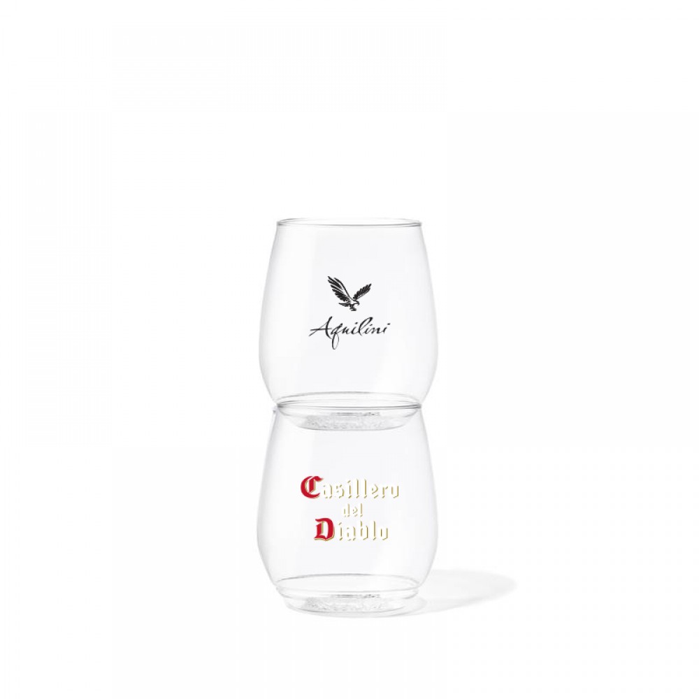 Customized 14 oz. Stemless Plastic Wine Glass