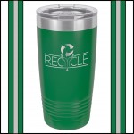 20 oz Green Stainless Steel Polar Camel Vacuum Insulated Tumbler Logo Printed