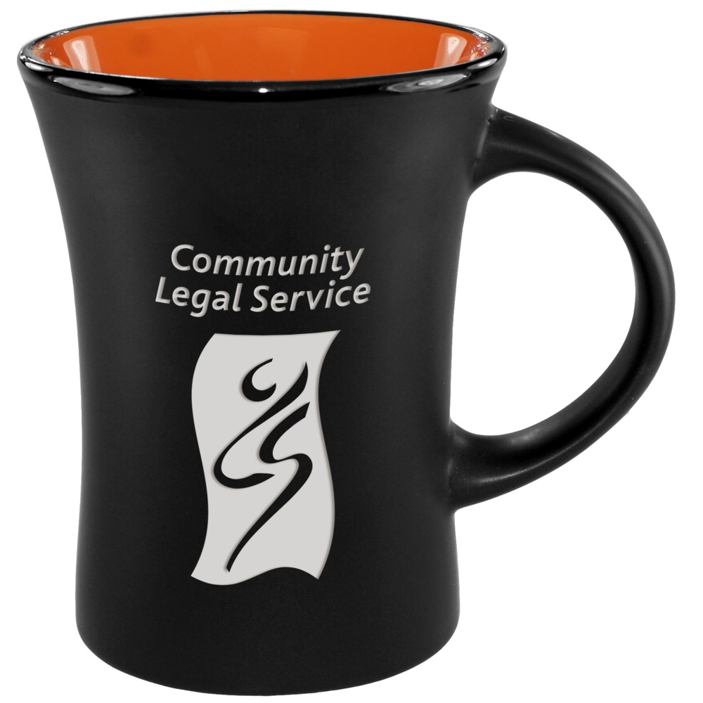 Slim Mug Two-Tone Matte - Orange Logo Printed Slim Mug Two-Tone Matte - Orange Logo Printed
