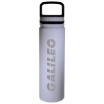 24 oz. Del Mar Vacuum Bottle - Gloss White Logo Printed