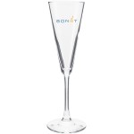 Custom Branded 6.5oz Vina Trumpet Flute Glass (Clear)