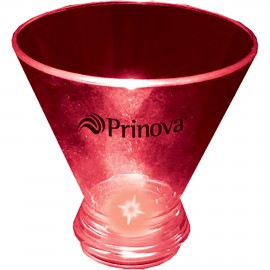 Custom 3 Oz. Blinking Stemless Martini Glass w/ Single LED  Custom 3 Oz. Blinking Stemless Martini Glass w/ Single LED