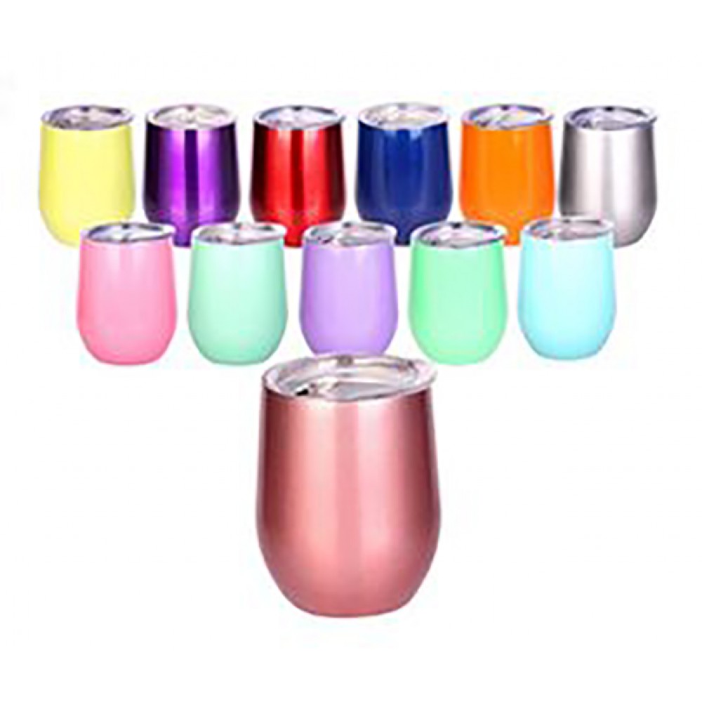 Logo Printed 3.5" x 4.375" - 12 oz Color Printed Wine Glass Tumbler Logo Printed 3.5" x 4.375" - 12 oz Color Printed Wine Glass Tumbler