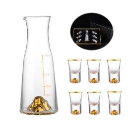 Scaled Liquor Glasses Set Gift Box with Logo