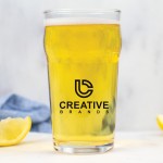 16 Oz. Nonic Pint Glass w/Screen Printed Logo Custom Imprinted