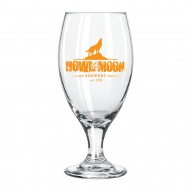 14.75 oz. Teardrop Stemmed Pilsner Glass with Logo