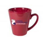 12 Ounce Red Funnel Mug with Logo