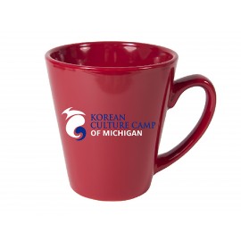 12 Ounce Red Funnel Mug with Logo  12 Ounce Red Funnel Mug with Logo
