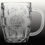 Logo Branded 20 oz Polar Camel Beer Mug with Oval Engraving Area and Handle