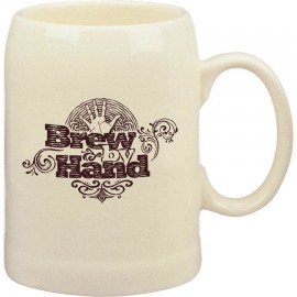Promotional 22 Oz. Tankard Ivory Ceramic Mug