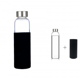 Custom Imprinted 18oz Glass Tumblers with Silicone Protective Sleeve